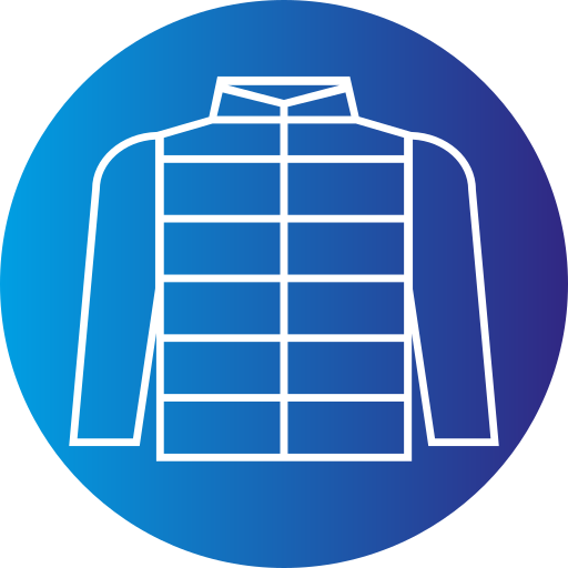 Puffer coat Generic gradient fill icon