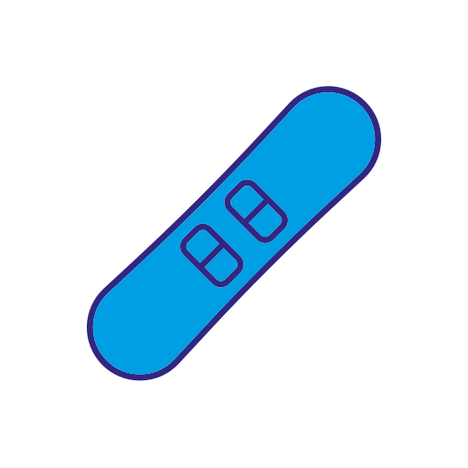 snowboard Generic color lineal-color icon