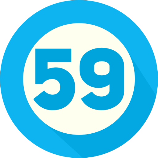 cincuenta y nueve Generic color fill icono