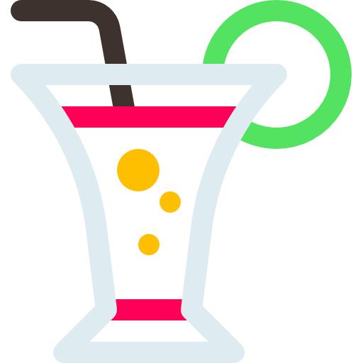 cocktail Basic Rounded Lineal Color icon