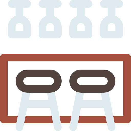 Bar stool Basic Rounded Lineal Color icon