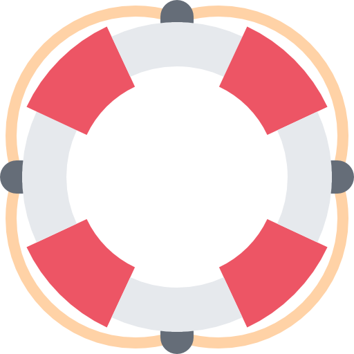救命浮輪 Coloring Flat icon
