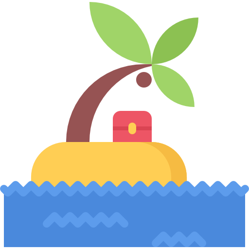 insel Coloring Flat icon