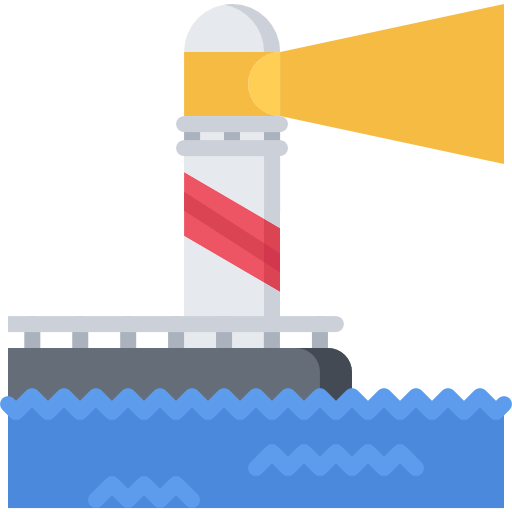 灯台 Coloring Flat icon