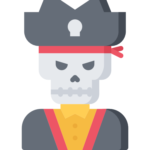 Skull Coloring Flat icon