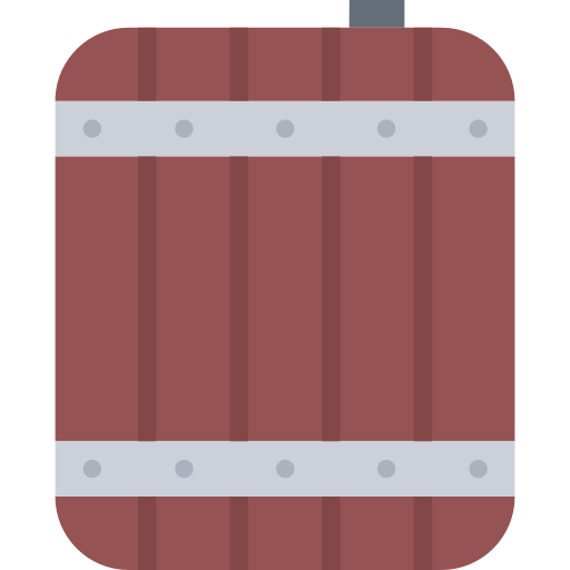 Barrel Coloring Flat icon