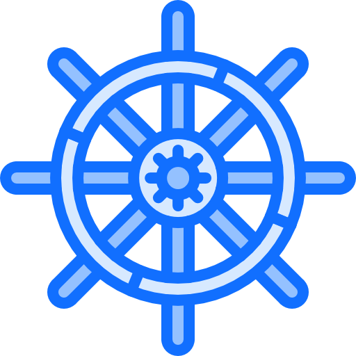 操舵 Coloring Blue icon