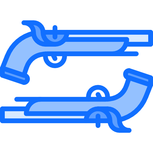 Pistols Coloring Blue icon