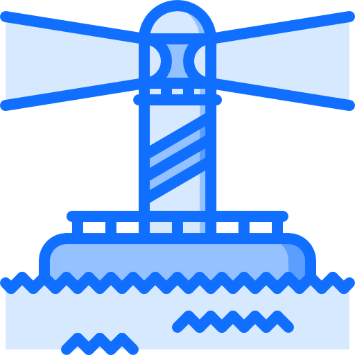 Lighthouse Coloring Blue icon