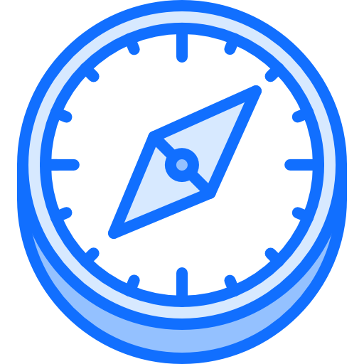 方位磁針 Coloring Blue icon