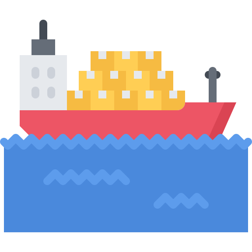 Корабль Coloring Flat иконка