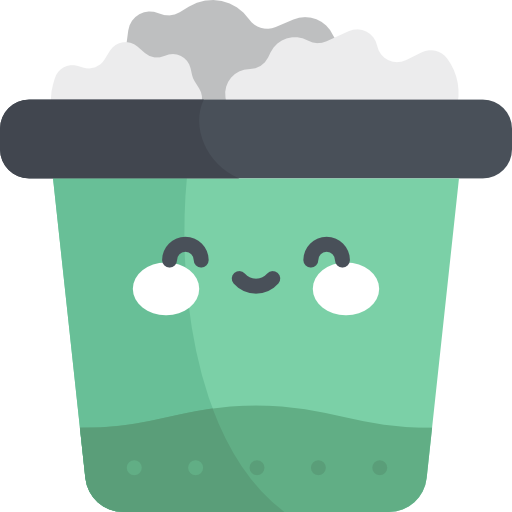 Paper bin Kawaii Flat icon