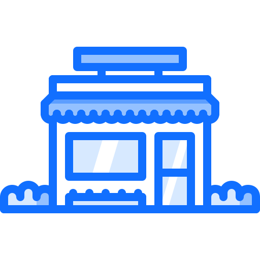 Store Coloring Blue icon