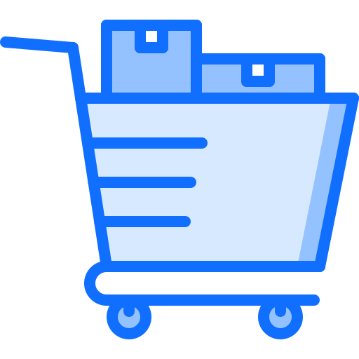carrito de compras Coloring Blue icono