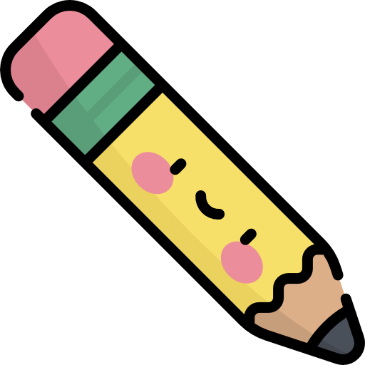 鉛筆 Kawaii Lineal color icon