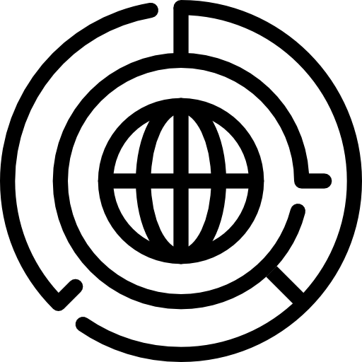 global Maxim Flat Lineal icono