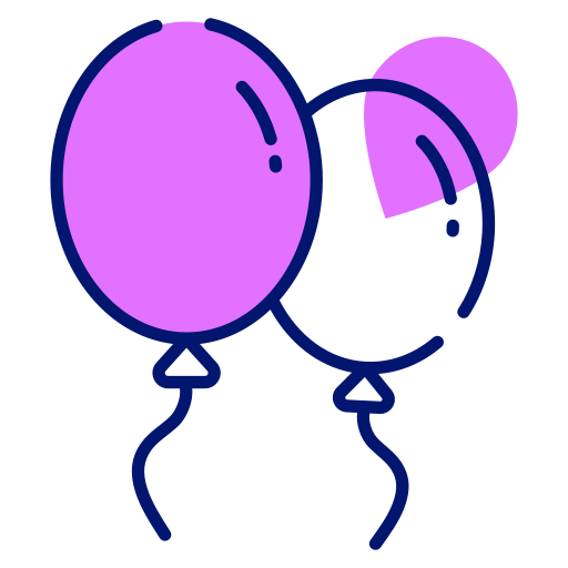 Balloons Generic color lineal-color icon
