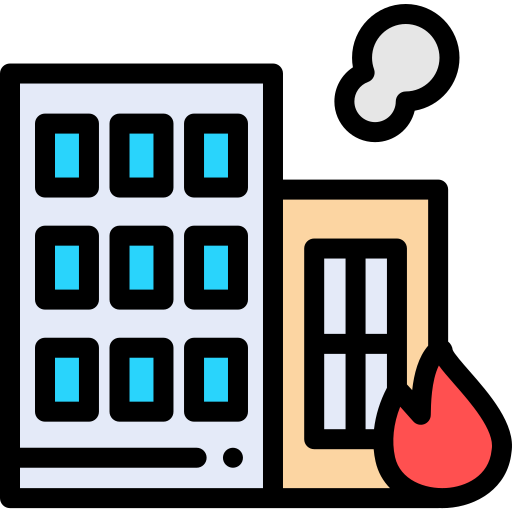 Buildings Detailed Rounded Lineal color icon