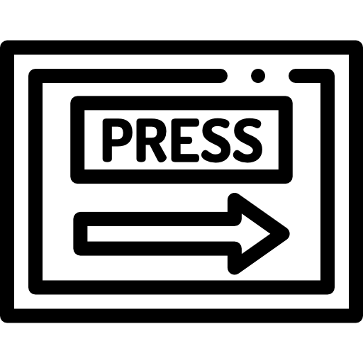 프레스 Detailed Rounded Lineal icon