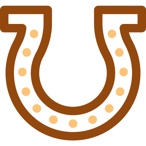 ferradura Basic Rounded Lineal Color Ícone