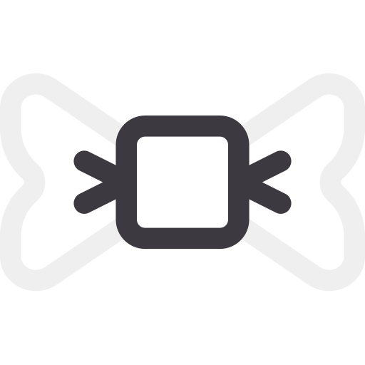 Bow tie Basic Rounded Lineal Color icon