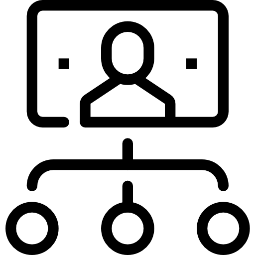 hierarchia Maxim Flat Lineal ikona
