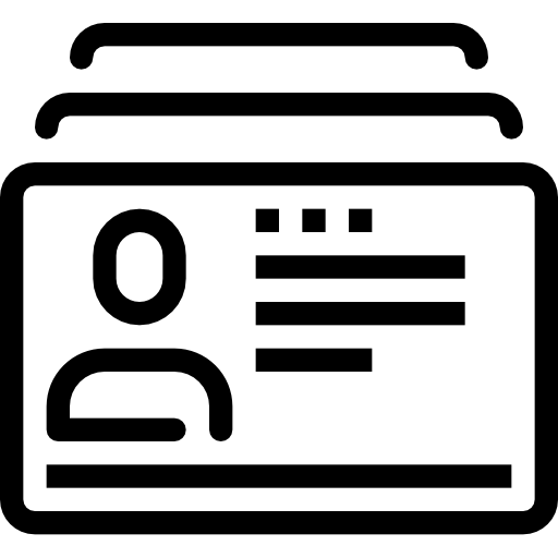 Персональный идентификационный номер Maxim Flat Lineal иконка