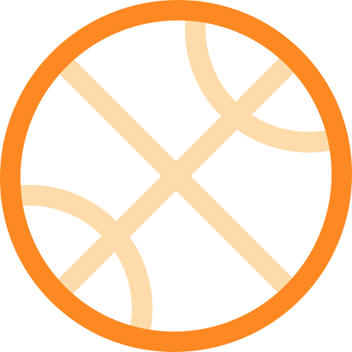 koszykówka Basic Rounded Lineal Color ikona