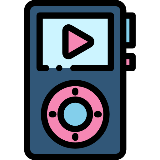 Music player Detailed Rounded Lineal color icon