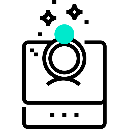 anillo de compromiso Detailed Straight One Color icono