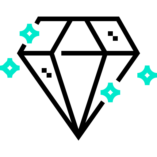 다이아몬드 Detailed Straight One Color icon