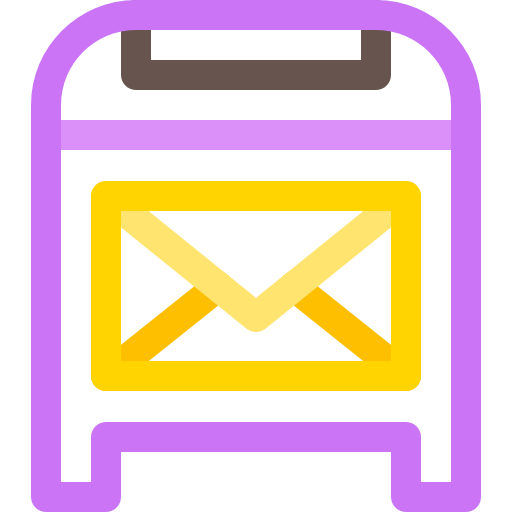 mail Basic Rounded Lineal Color icon
