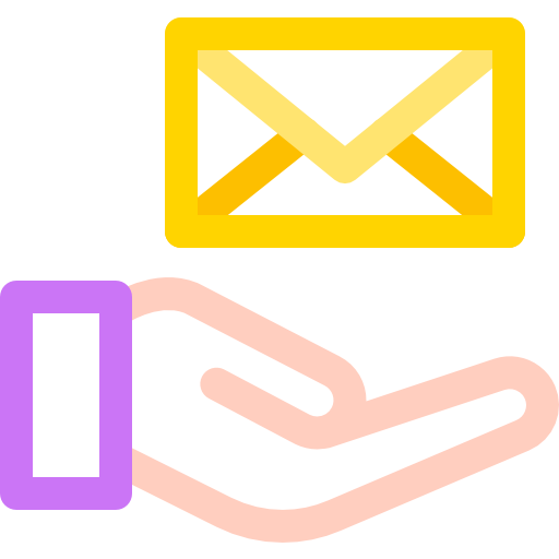 email Basic Rounded Lineal Color icon