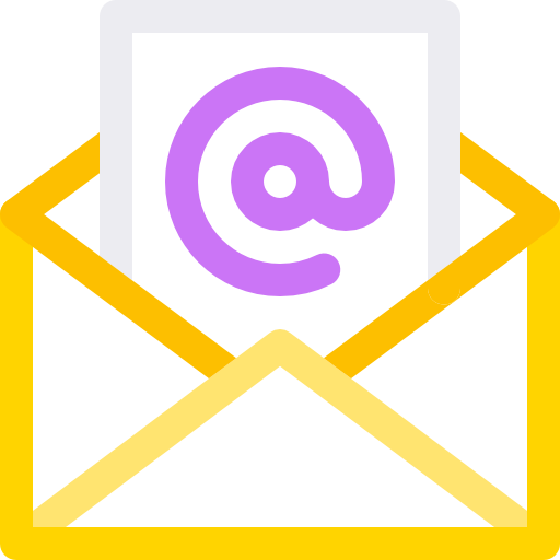 email Basic Rounded Lineal Color Icône