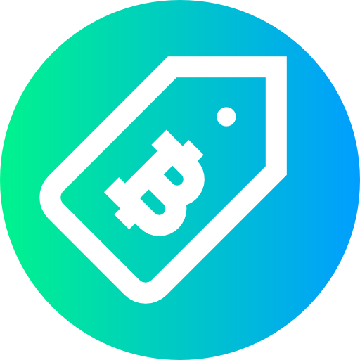 bitcoin Super Basic Straight Circular icoon