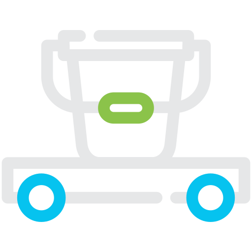 Cleaning cart Generic color outline icon