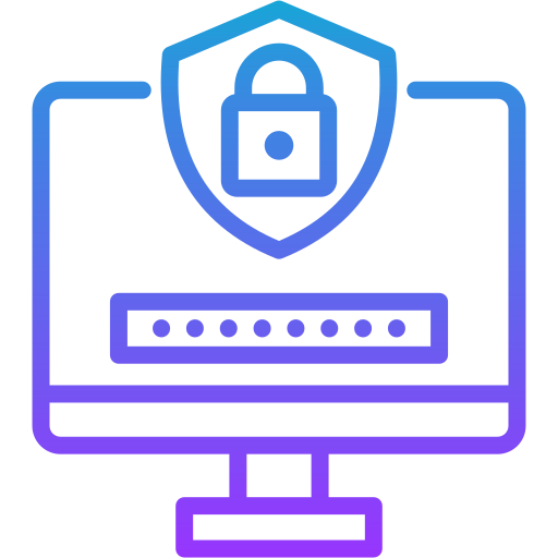 password del computer Generic gradient outline icona