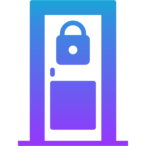 Locked door Generic gradient fill icon