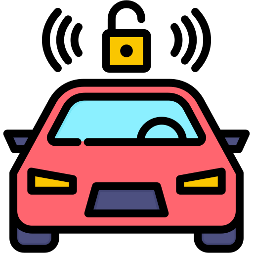 車の警報器 Generic color lineal-color icon