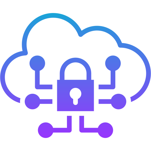 sicurezza nel cloud Generic gradient fill icona