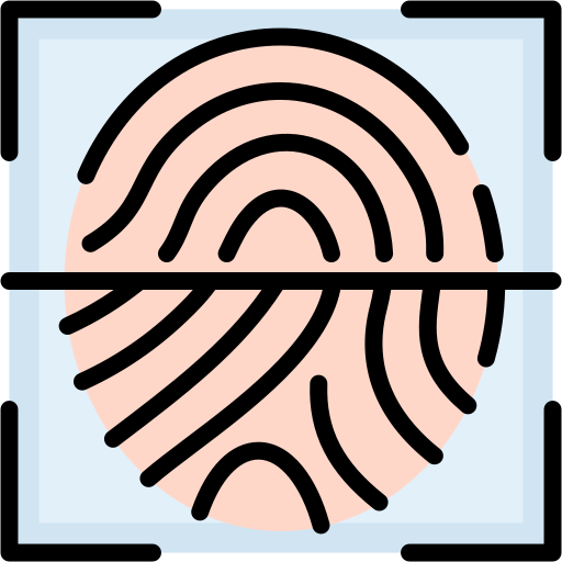 Fingerprint Generic color lineal-color icon