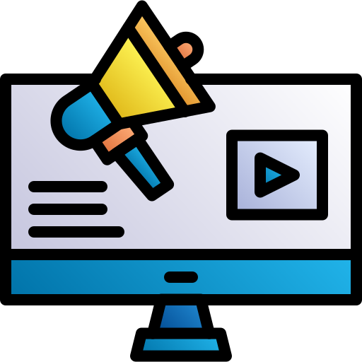 Video marketing Generic gradient lineal-color icon