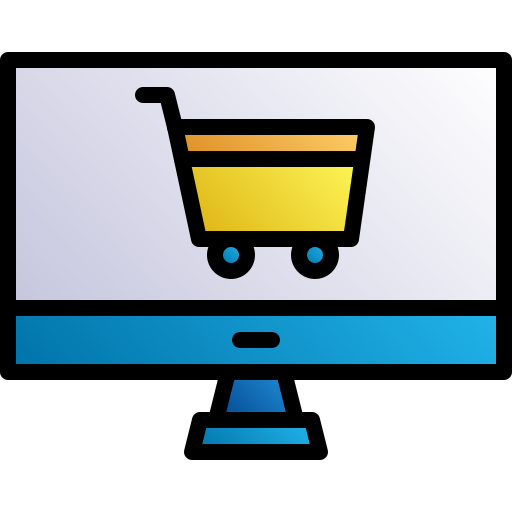 shopping en ligne Generic gradient lineal-color Icône