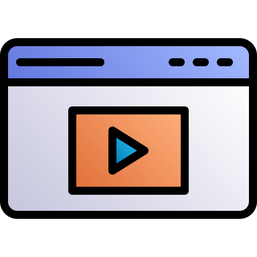 Video marketing Generic gradient lineal-color icon