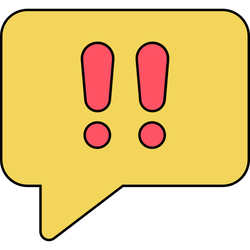 Exclamation mark Generic color lineal-color icon