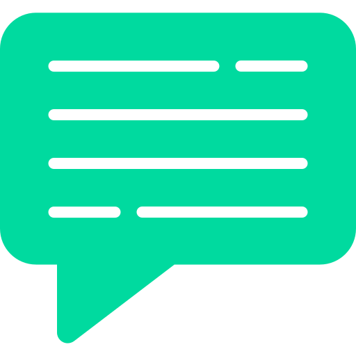 Chat bubble Generic color fill icon