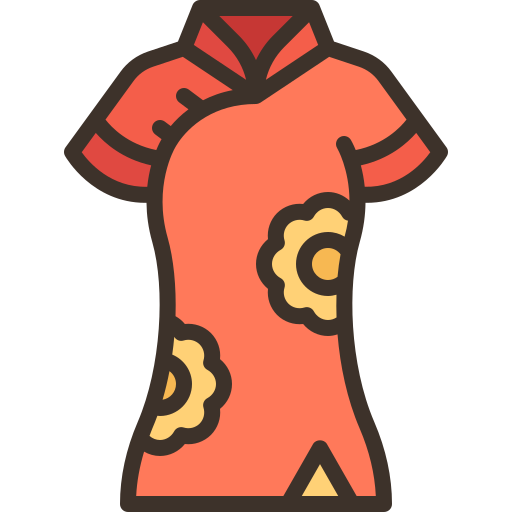 cheongsam Generic color lineal-color icon