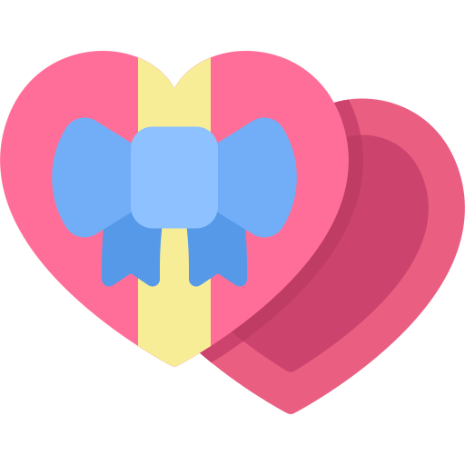 caja de corazon Generic color fill icono