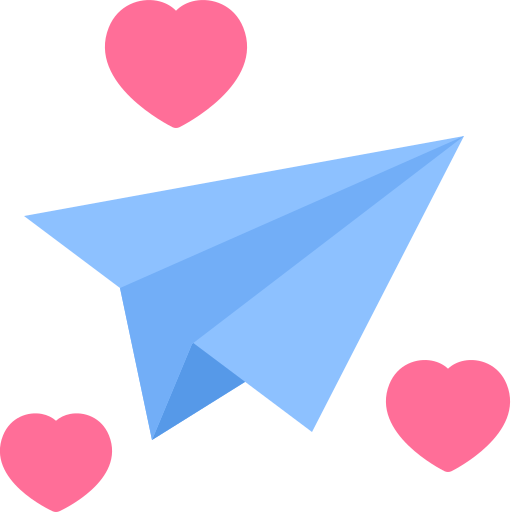 Paperplane Generic color fill icon