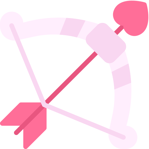 Cupid arrow Generic color fill icon
